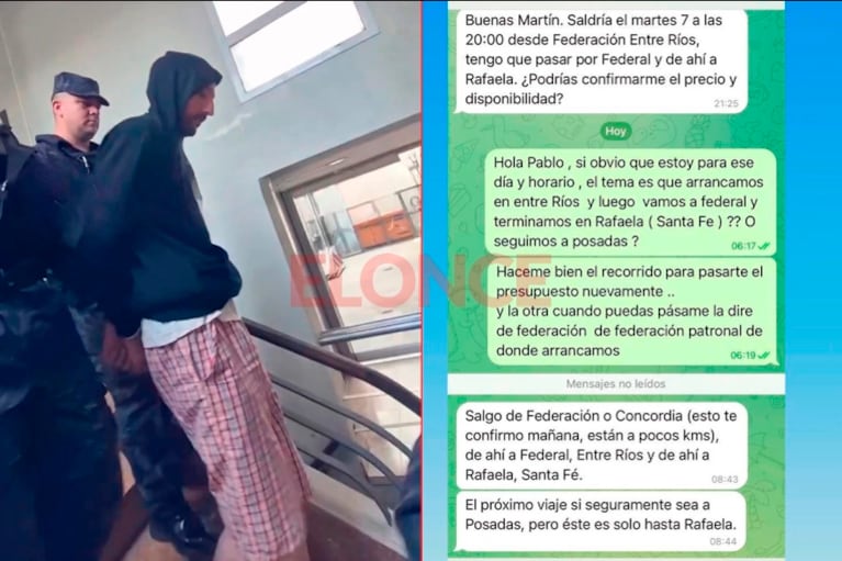 Los chats entre Laurta y el remisero que revelaron el engaño para iniciar el plan criminal