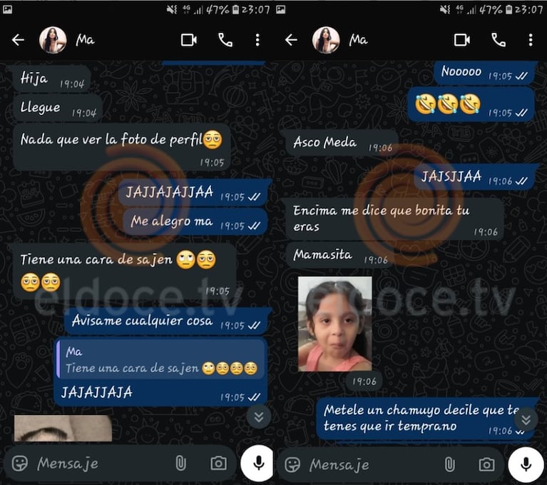 Los chats exclusivos de los últimos movimientos que se conocen de Tania Suárez.