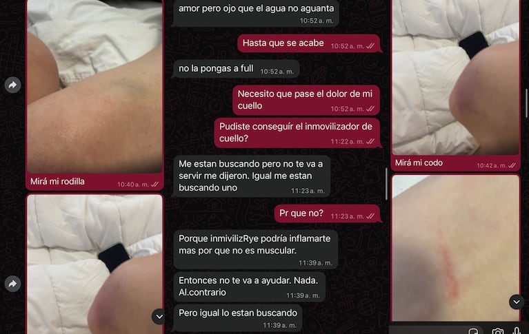 Los chats que publicó la ex de Cerimedo.
