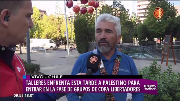 Los chilenos se preparan para el partido entre Talleres y el Palestino