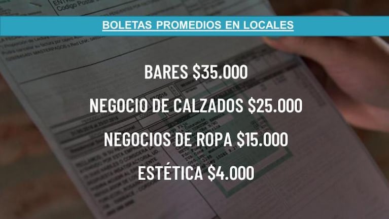 Los comercios del centro pagan hasta 35 mil pesos de luz