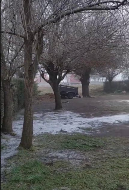 Los copos de nieve cayeron en Los Gigantes. Foto: Carlos Paz Vivo!