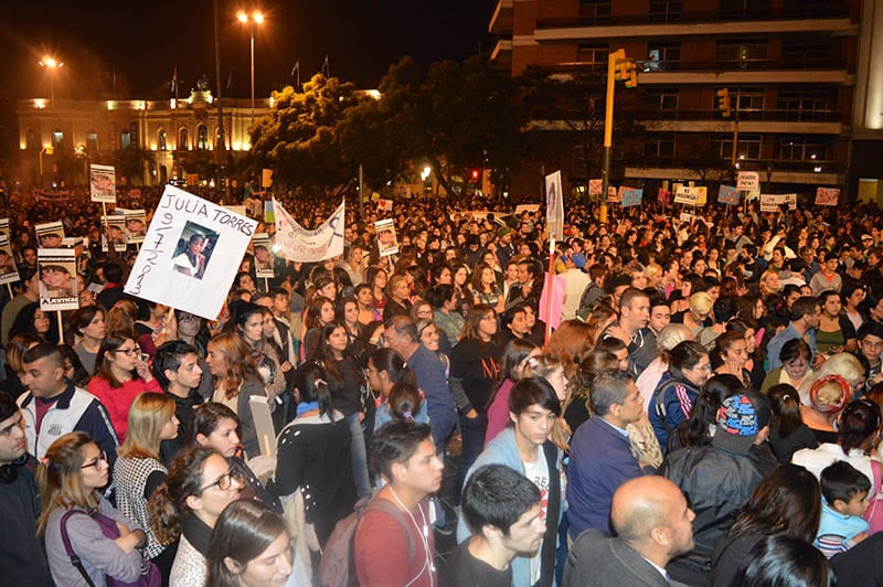 Los cordobeses marcharon por el #NiUnaMenos. Foto: El Doce TV.