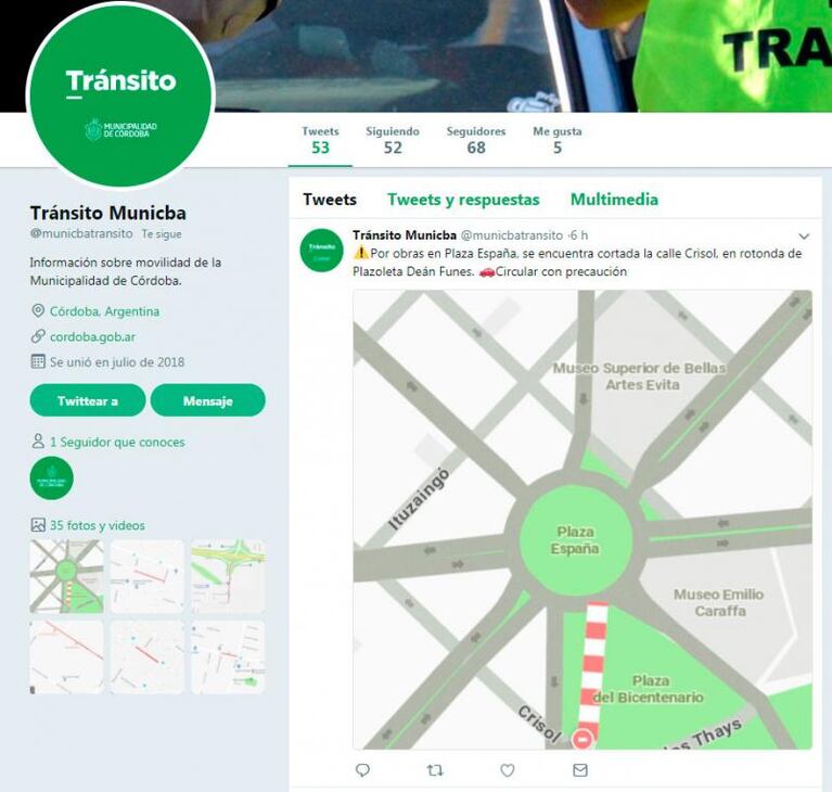 Los cordobeses podrán conocer el estado del tránsito al instante con Waze