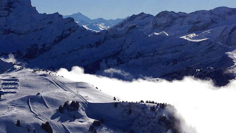 Los cuerpos aparecieron por el deshielo del glaciar en los Alpes.