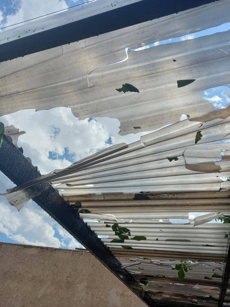 Los daños por la tormenta en Córdoba.