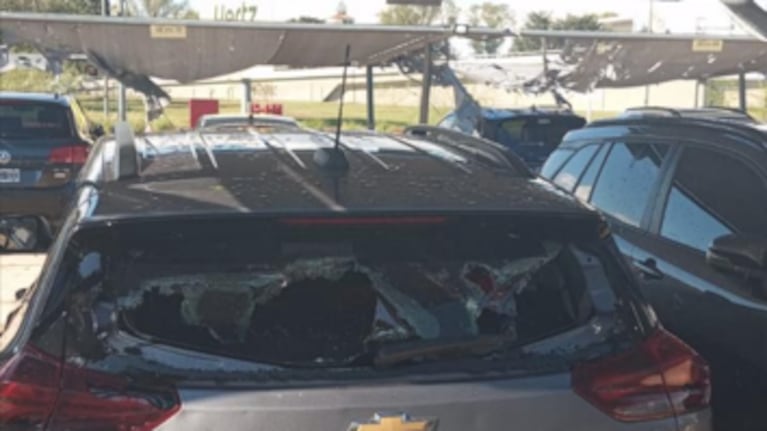 Los daños por la tormenta en Córdoba.