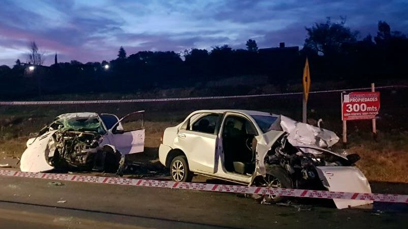 Los delincuentes protagonizaron un choque tras una persecución policial.