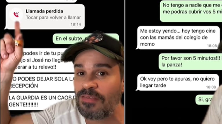 Los desopilantes chats entre la jefa y su empleado.
