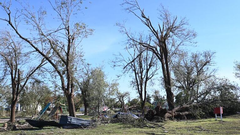 Los destrozos en buena parte de la ciudad fueron totales. Fotos: El Doce.