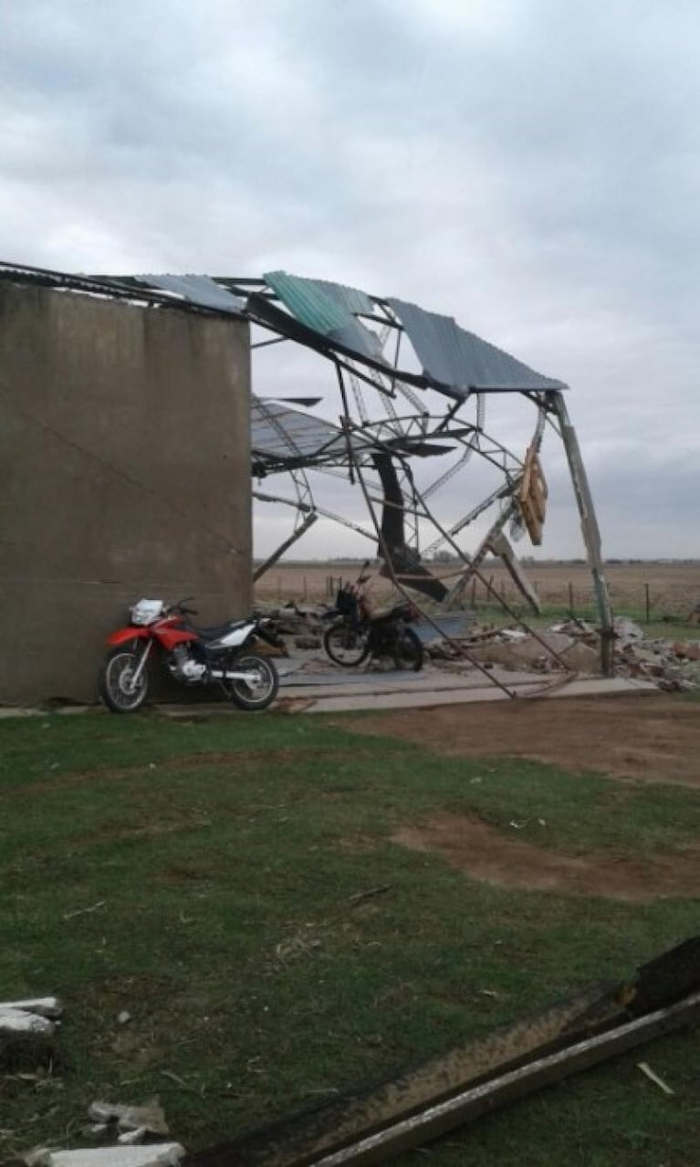 Los destrozos que dejó el tornado en Río Cuarto