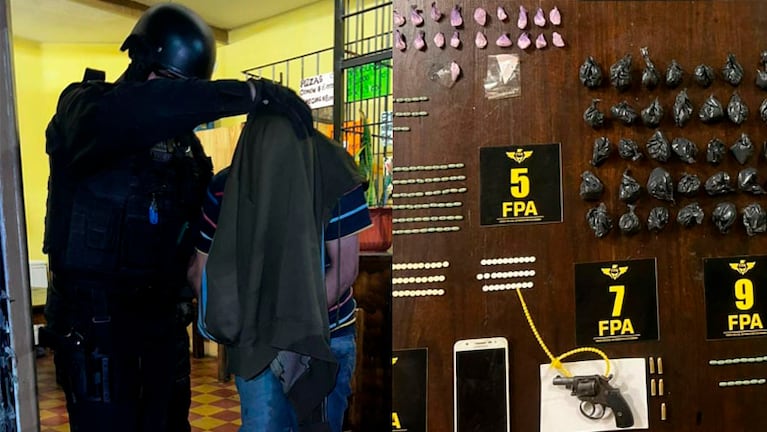 Los detenidos vendían droga por la zona de barrio General Bustos.