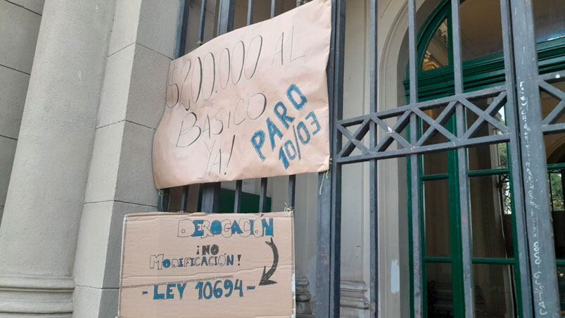 Los docentes de Córdoba vuelven al paro este viernes. Foto: Pablo Olivarez/El Doce.