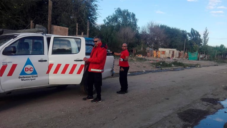 Los efectivos de Defensa Civil hicieron la denuncia por el asalto.