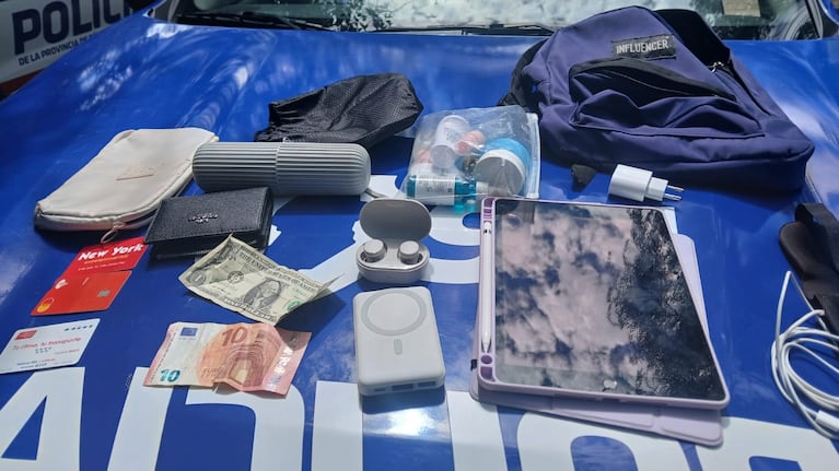 Los elementos recuperados por la Policía en La Calera.