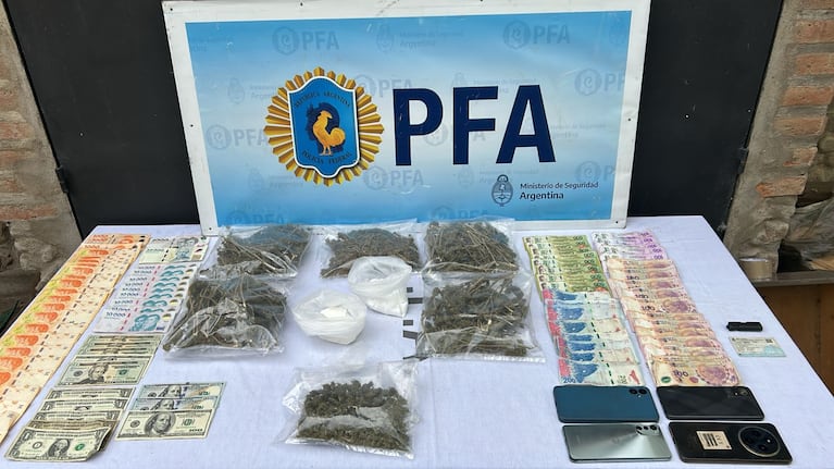 Los elementos secuestrados a la organización narco.