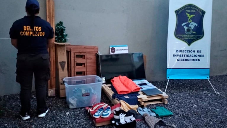 Los elementos secuestrados en el allanamiento.