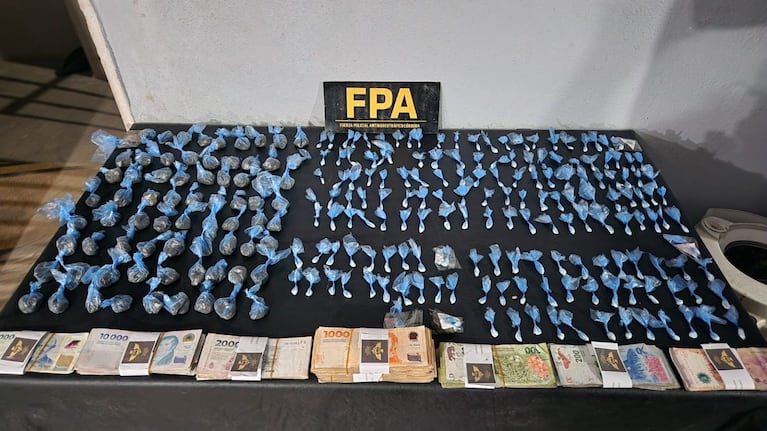 Los elementos secuestrados en los operativos en Villa La Tela.