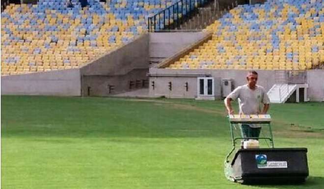 Los empleados trabajaron a contrarreloj en el Maracaná.