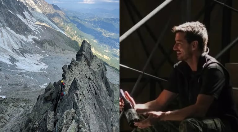 Los escaladores cayeron al vacío cuando descendían.