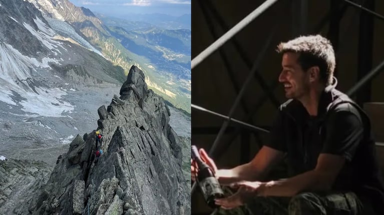 Los escaladores cayeron al vacío cuando descendían.