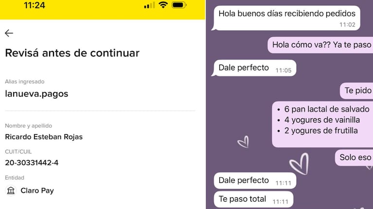 Los estafadores dejaron datos con los que pudieron identificarlos.