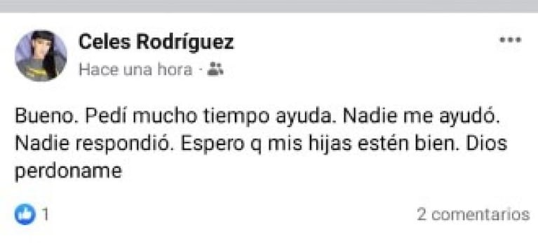 Los estremecedores posteos de la mujer que mató a su madre en Capilla del Monte