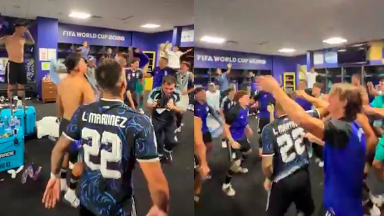 Los festejos en el vestuario
