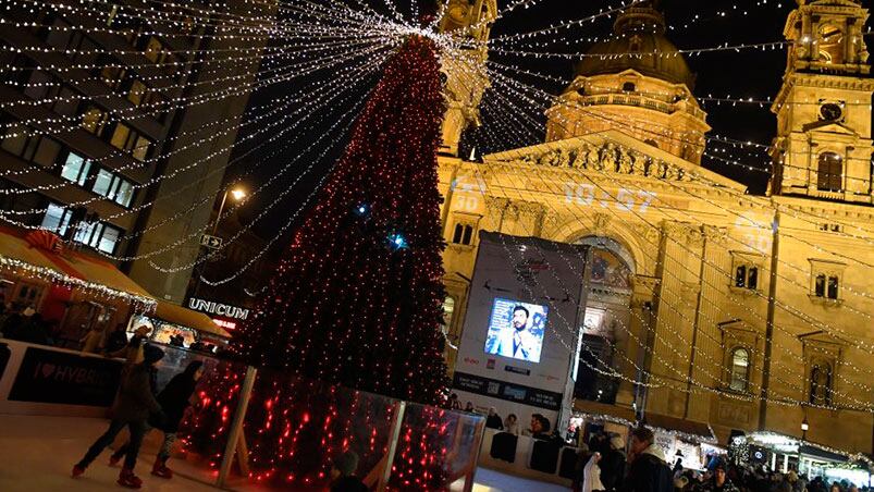 Los festejos en Hungría. Foto: AP.