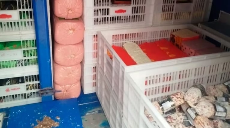 Los fiambres secuestrados en Córdoba.