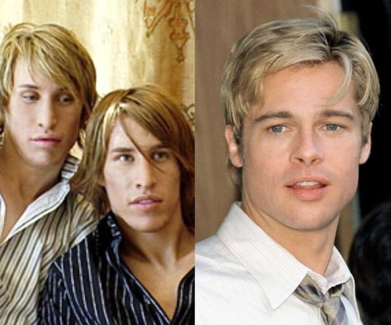 Los gemelos que quieren parecerse a Brad Pitt