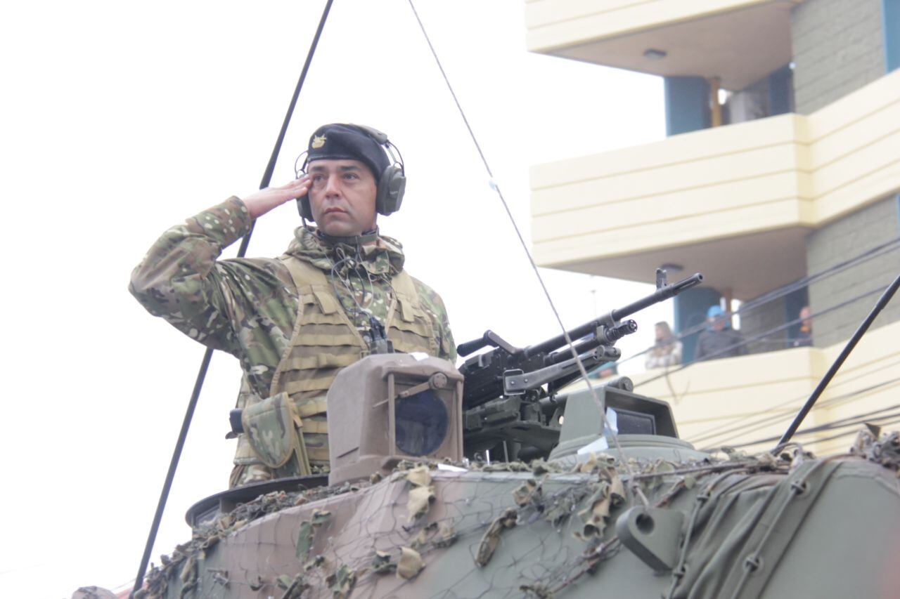 Los habitantes de Bell Ville disfrutaron del desfile cívico militar.