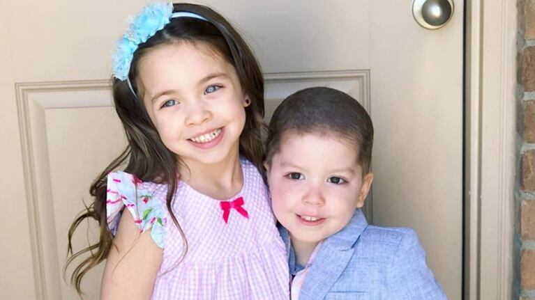 Los hermanos protagonistas de un posteo viral que emociona.