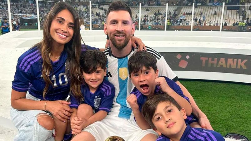 Los hijos de Messi comenzarán las clases en un colegio de Miami. 