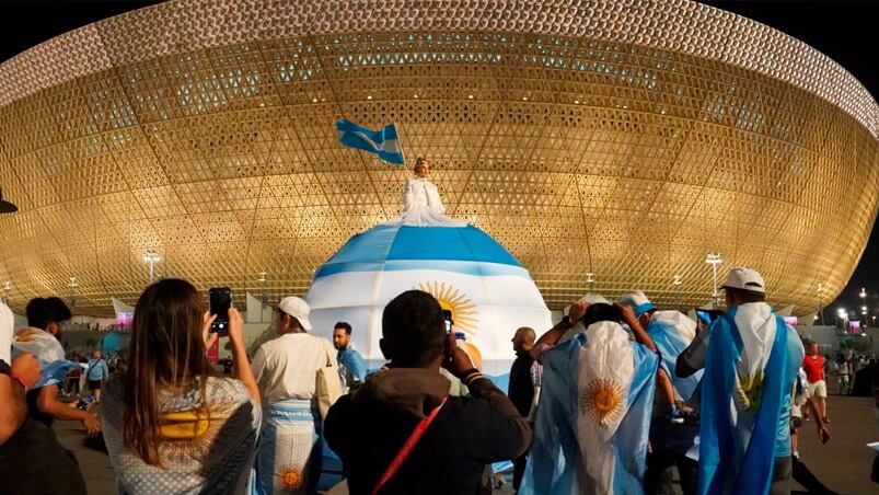 Los hinchas argentinos copan Qatar en una semana clave. Foto: Lucho Casalla/El Doce.