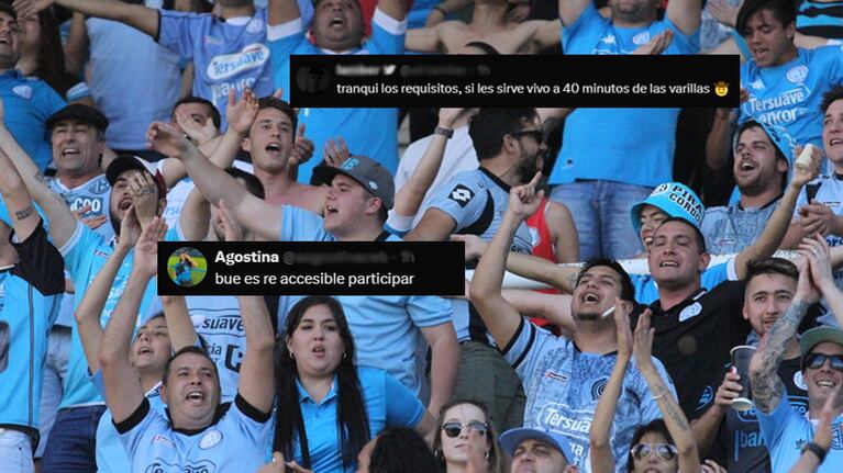 Los hinchas de Belgrano respondieron a la campaña lanzada por el club.
