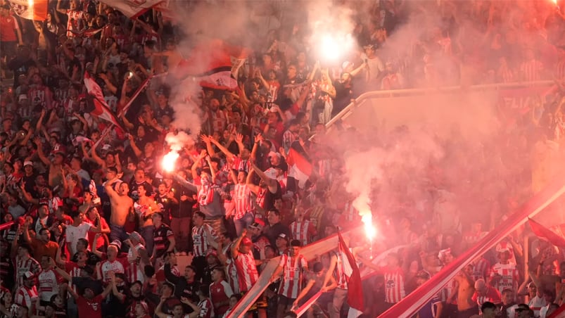 Los hinchas de Instituto presentes en el clásico ante Talleres. Foto: Lucio Casalla / ElDoce.tv.