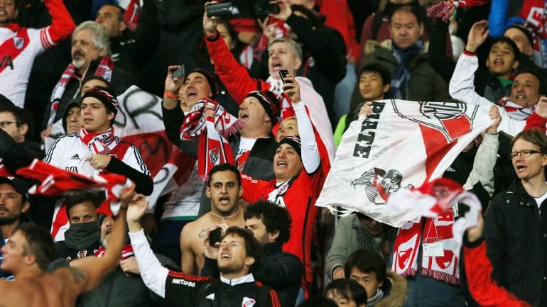 Los hinchas de River fueron locales en Japón.