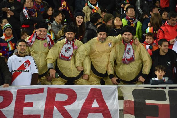 Los hinchas de River le pusieron color a la final. 