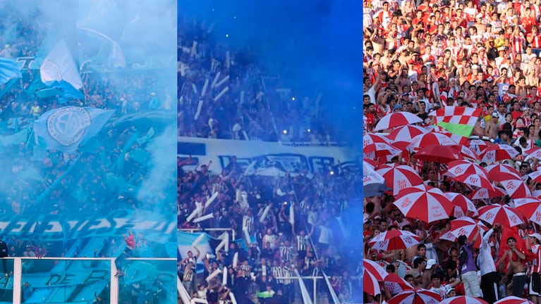 Los hinchas de Talleres, Belgrano e Instituto coparon en sus partidos de Copa Argentina.