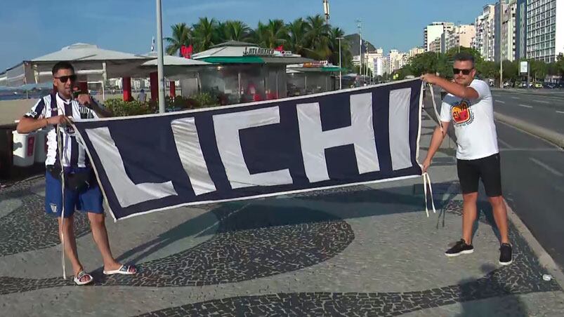 Los hinchas de Talleres coparon Río de Janeiro.