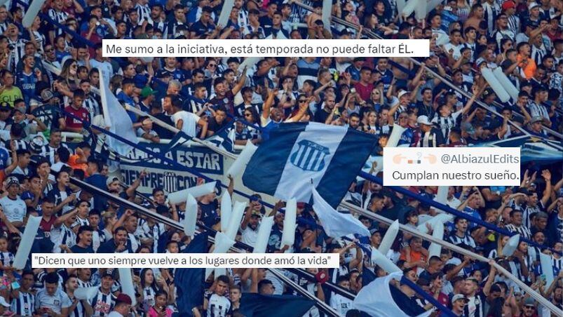 Los hinchas de Talleres y un pedido viral en las redes sociales.