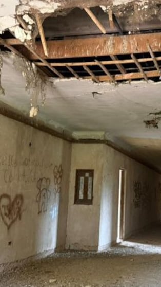 Los hoteles de Embalse, en estado de abandono.