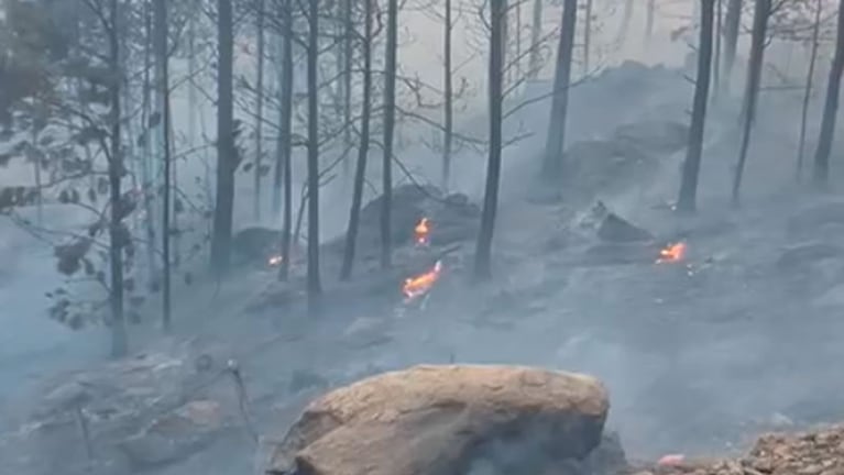 Los incendios de Córdoba EN VIVO: un detenido por el fuego en Calamuchita