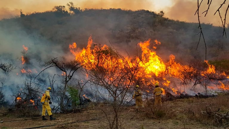 Los incendios se multiplican por el viento y la falta de lluvia. Foto: Fredy Bustos/El Doce