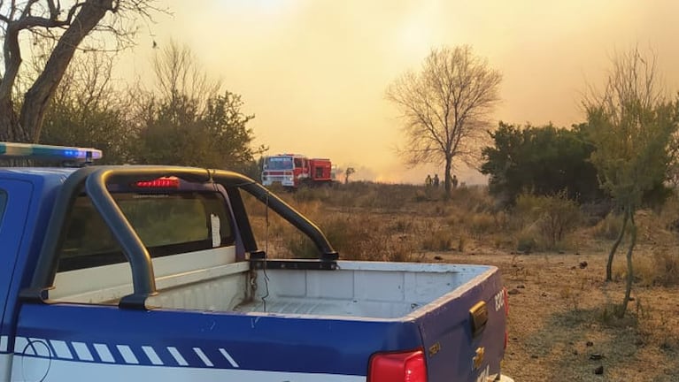 Los incendios se originaron en la zona de Los Cocos y en Carlos Paz.