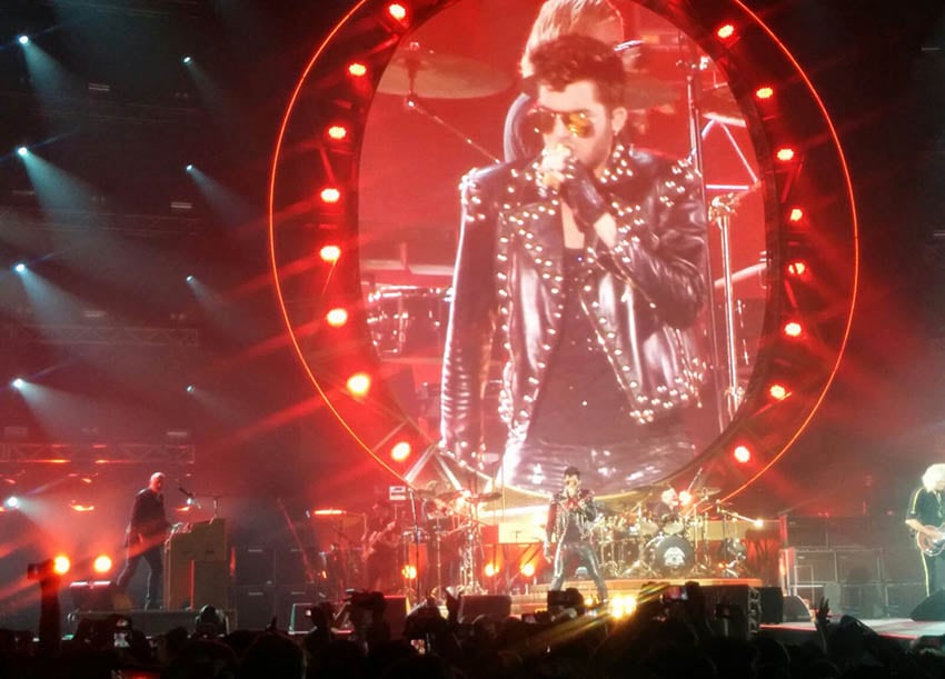 Los integrantes de Queen y Adam Lambert dieron un show para el recuerdo. Foto: Silvia Pérez Ruiz / ElDoce.tv.