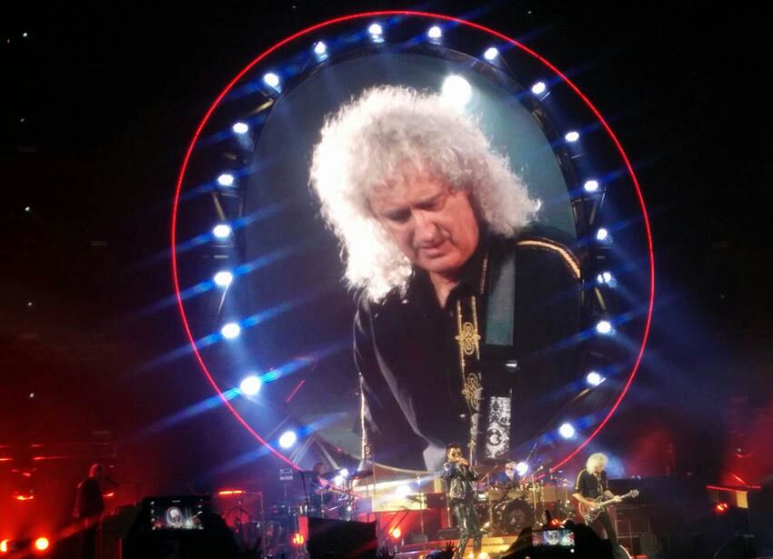 Los integrantes de Queen y Adam Lambert dieron un show para el recuerdo. Foto: Silvia Pérez Ruiz / ElDoce.tv.