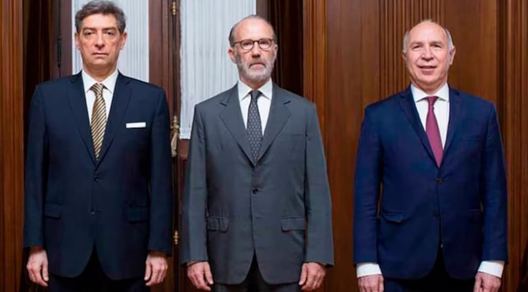 Los jueces Horacio Rosatti, Carlos Rosenkrantz y Ricardo Lorenzetti.