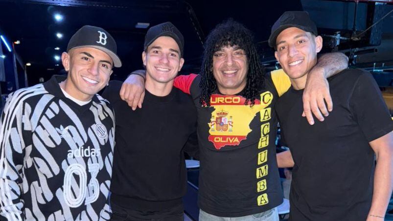 Los jugadores estuvieron presentes en el baile de Cachumba en Madrid, España.